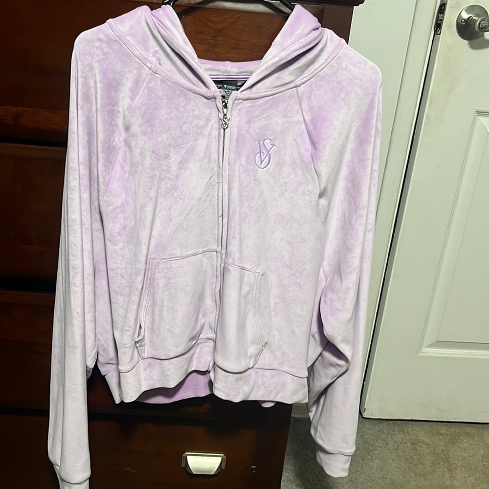 Victoria’s Secret Velvet Zip up sweatshirt